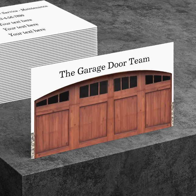 Carte De Visite Services de réparation de portes de garage Double  (Créateur téléchargé)