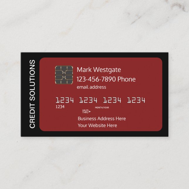 Carte De Visite Services De Réparation Et De Consolidation De Créd (Devant)
