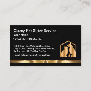 Carte De Visite Services de séchage pour animaux de compagnie clas