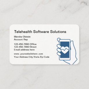 Carte De Visite Services de soin de Telehealth