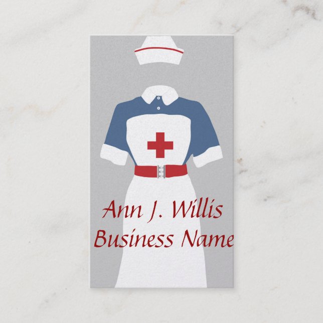Carte De Visite Services de soins infirmiers Médicales et d'urgenc (Devant)
