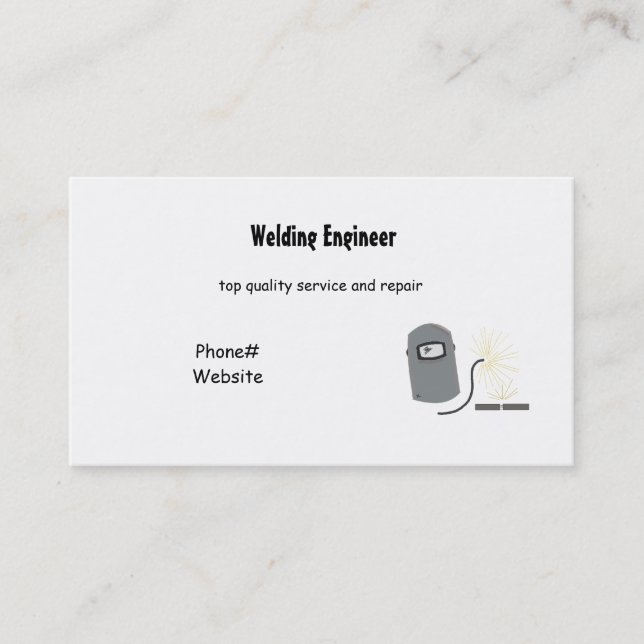 Carte De Visite Services de soudage (Devant)