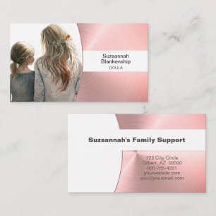 Carte De Visite Services de soutien familial Doula Photo professio