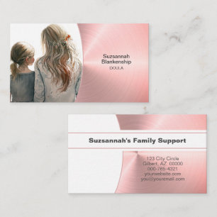 Carte De Visite Services de soutien familial Doula Photo professio