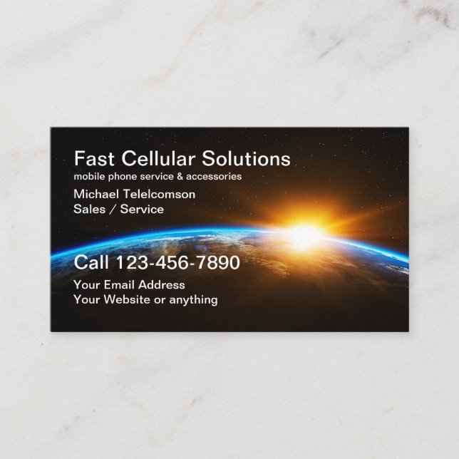 Carte De Visite Services de telecom de technologie (Devant)