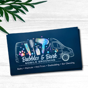 Carte De Visite Services de toilettage pour animaux domestiques - 