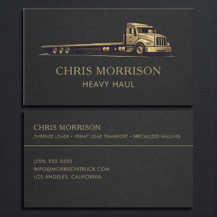 Carte De Visite Services de transport lourd professionnel