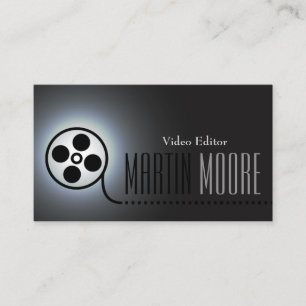 Carte De Visite Services de vidéo de bande de film de film
