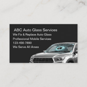Carte De Visite Services de vitrage automobile mobile