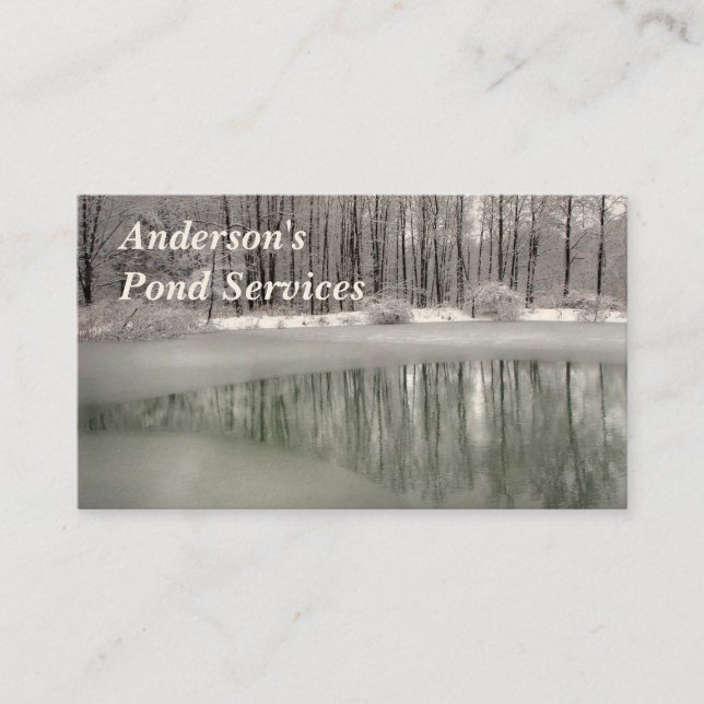 Carte De Visite Services d'étang (Devant)