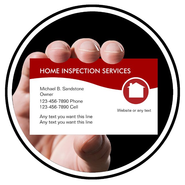 Carte De Visite Services d'inspection à domicile (Créateur téléchargé)