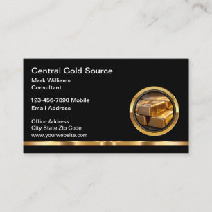 Carte De Visite Services d'investissement Gold Classy