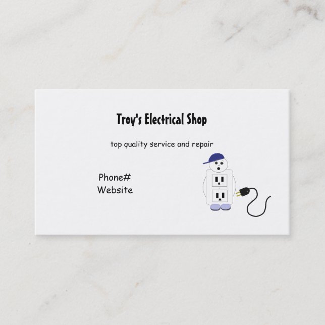 Carte De Visite Services électriques (Devant)