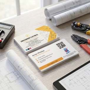 Carte De Visite Services électriques Construction spécialisée