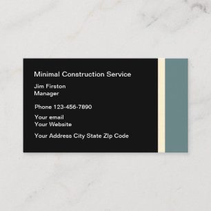 Carte De Visite Services généraux de construction