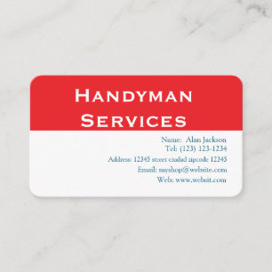 Carte De Visite Services Handyman