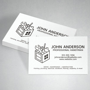 Carte De Visite Services Handyman Professionnels Modernes