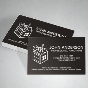 Carte De Visite Services Handyman Professionnels Modernes