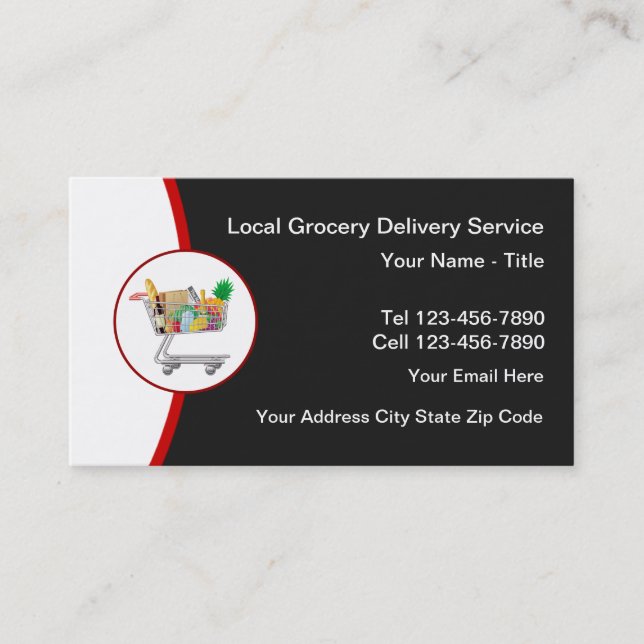 Carte De Visite Services locaux d'épicerie (Devant)