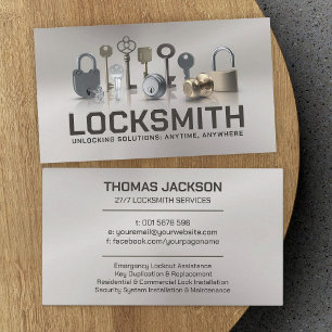 Carte De Visite Services Locksmith