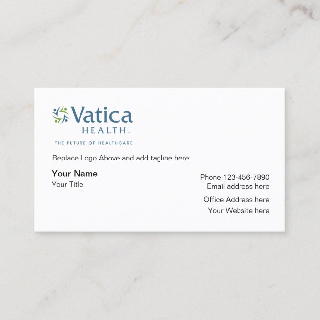 Carte De Visite Services Médicale de soins de santé (Devant)