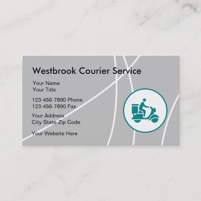 Carte De Visite Services modernes de livraison de courrier (Devant)