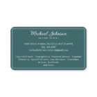 Services Nota Personnalisés Turquoises professionn