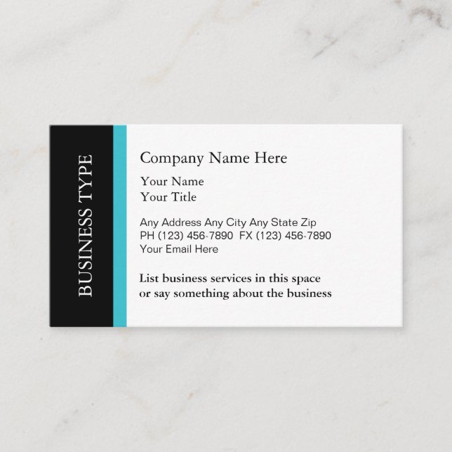 Carte De Visite Services professionnels (Devant)