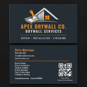 Carte De Visite Services professionnels de code QR pour cloison sè