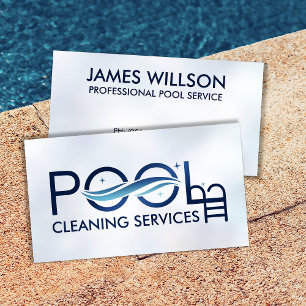 Carte De Visite Services professionnels de nettoyage de piscine