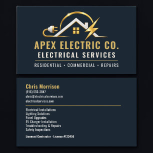 Carte De Visite Services professionnels d'électricien