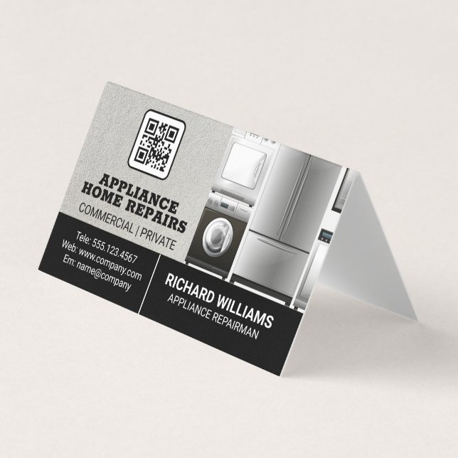 Carte De Visite Services résidentiels de réparation de matériel |  (Devant)