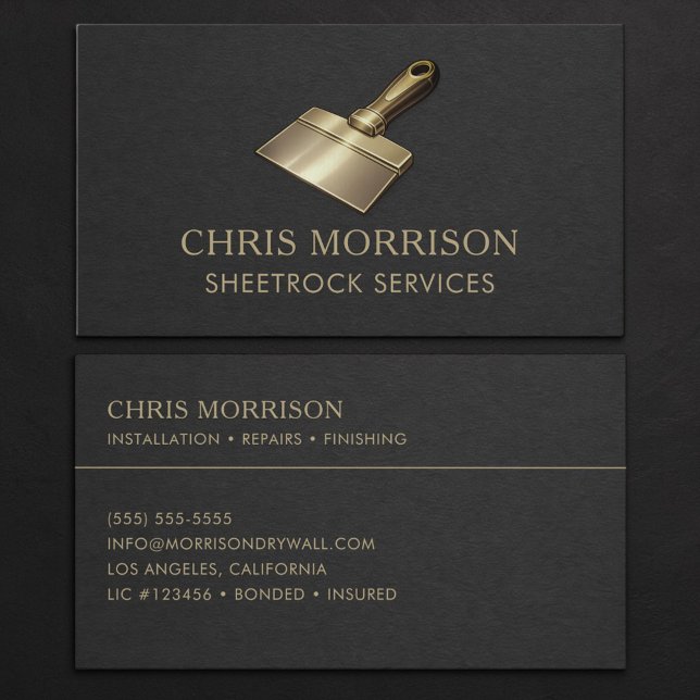 Carte De Visite Services Sheetrock Professionnel (Créateur téléchargé)