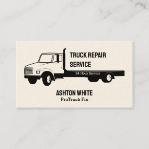 Carte De Visite Services simples de réparation de camions