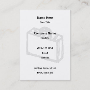 Carte De Visite Serviette de bureau ou valise de voyageurs.