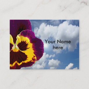 Carte De Visite Seule une fleur de sansy + votre texte et vos idée