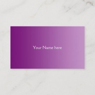 Carte De Visite SEULS gradients de COULEUR - prune