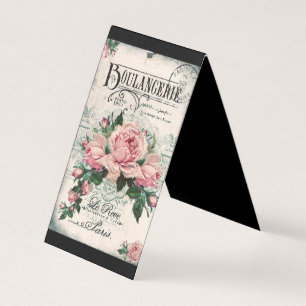 Carte De Visite shabby chic, découpage, victorien, français chic, 