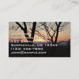 Carte De Visite Shenandoah Sunset National Park Paysage