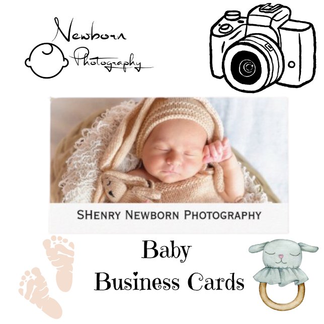 Carte De Visite SHenry Photographie de nouveau-né (Créateur téléchargé)