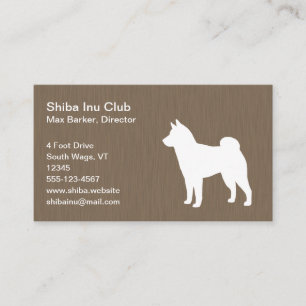 Carte De Visite Shiba Inu