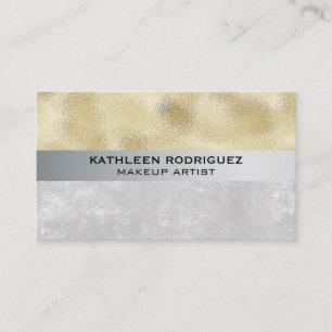 Carte De Visite Shimmer Or   Bloc de couleur texture