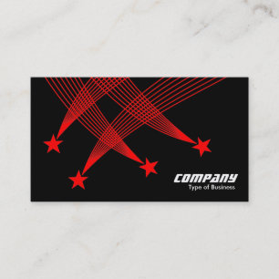 Carte De Visite Shooting Stars - rouge sur le noir