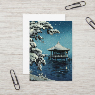 Carte De Visite Showa Era, hiver par Tsuchiya Koitsu