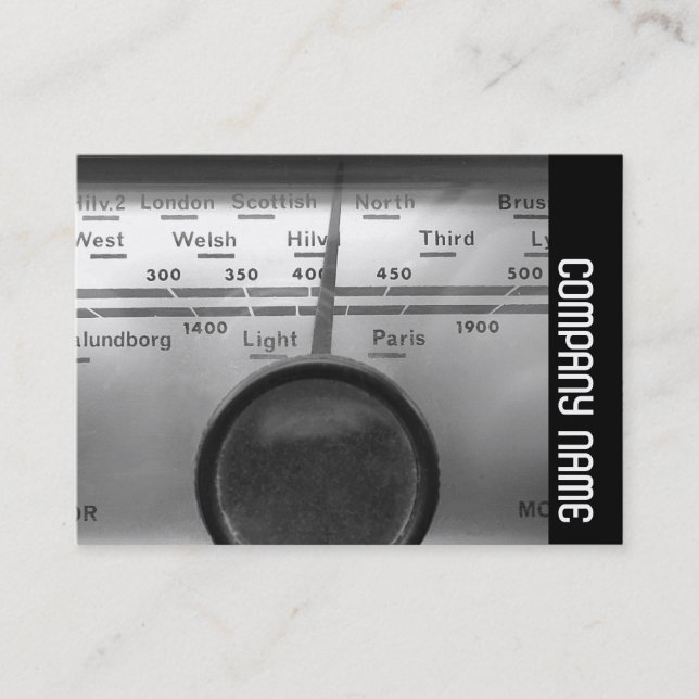 Carte De Visite Side Band - Old UK Radio Dial (Devant)