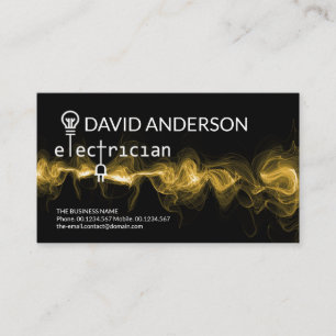 Carte De Visite Signal électrique de charge luminescente