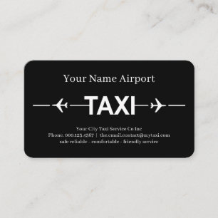 Carte De Visite Signalisation minimale de piste d'avion de taxi