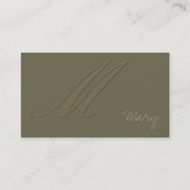 Carte De Visite Signature M (Devant)
