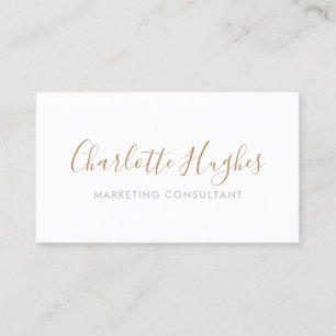 Carte De Visite Signature minimaliste