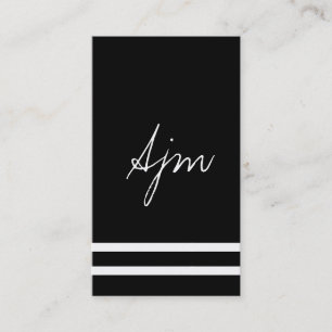 Carte De Visite Signature Monogramme 2   Bokeh / Diamants / Perles